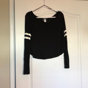 H&M Black long sleeve T-shirt